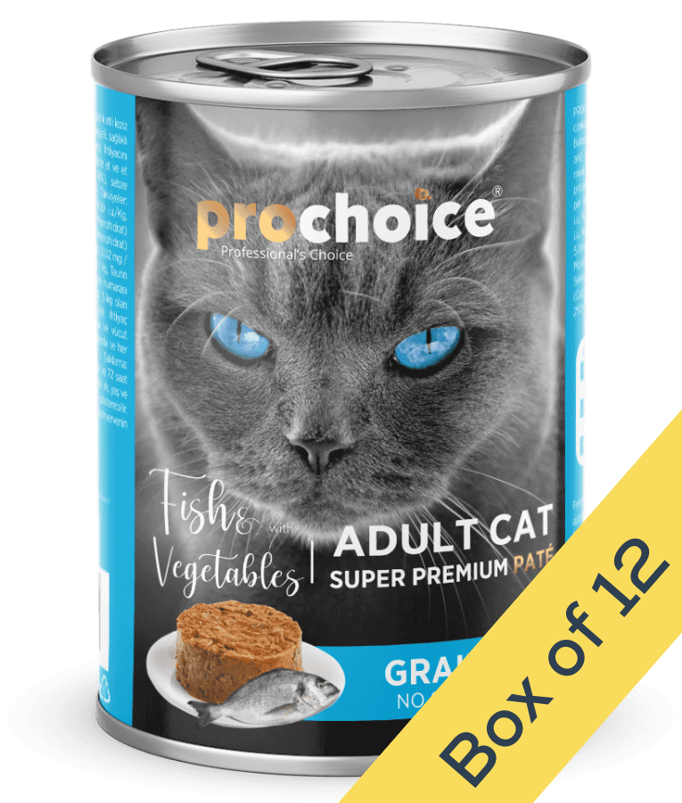 Prochoice - Adult Cat Premium Pate With Fish & Vegetables 400g