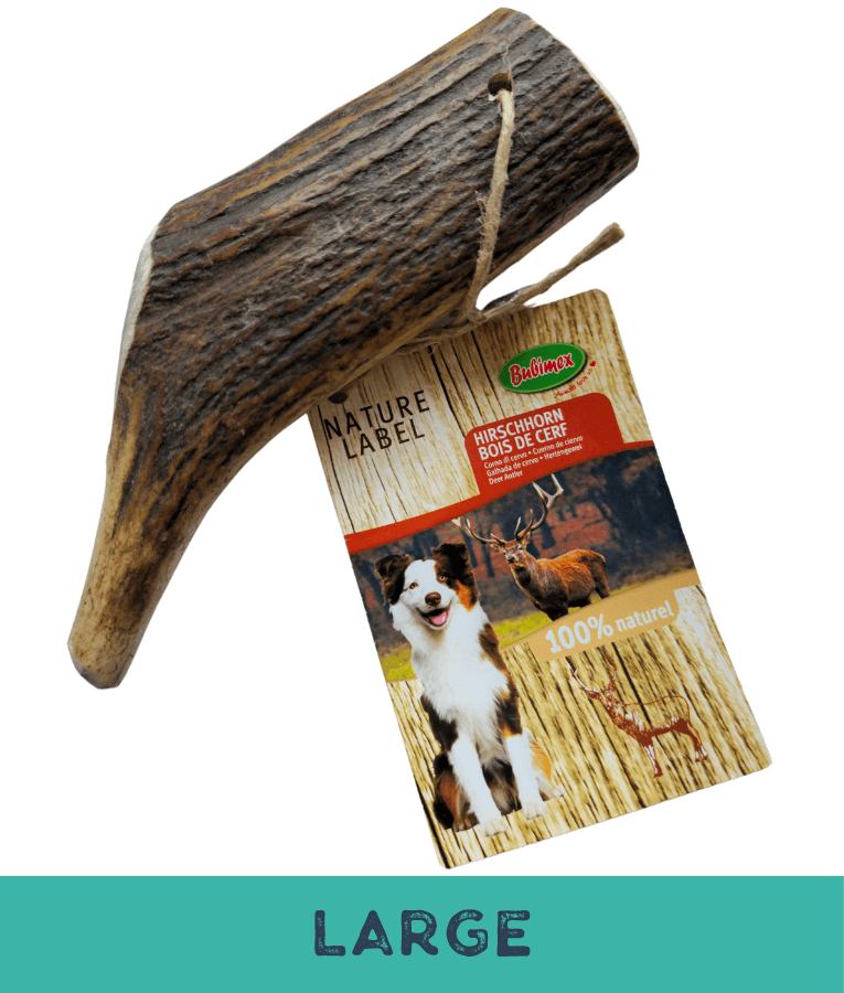 Bubimex - Natural Deer, Original Antler for Dogs – Split Chew, S - M - L - XL For All Breeds