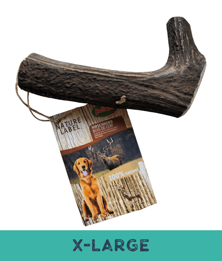 Bubimex - Natural Deer, Original Antler for Dogs – Split Chew, S - M - L - XL For All Breeds