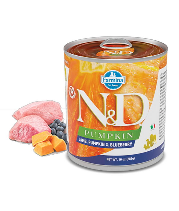 Farmina - N&D Pumpkin, Lamb, and Blueberry Adult Dog Wet Food In Gravy 285g - For Immunity Support