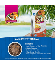 Farmina - N&D Tropical Selection, Chicken and Tropical Fruits Adult Dry Dog Food For Medium & Maxi Breeds 10kg
