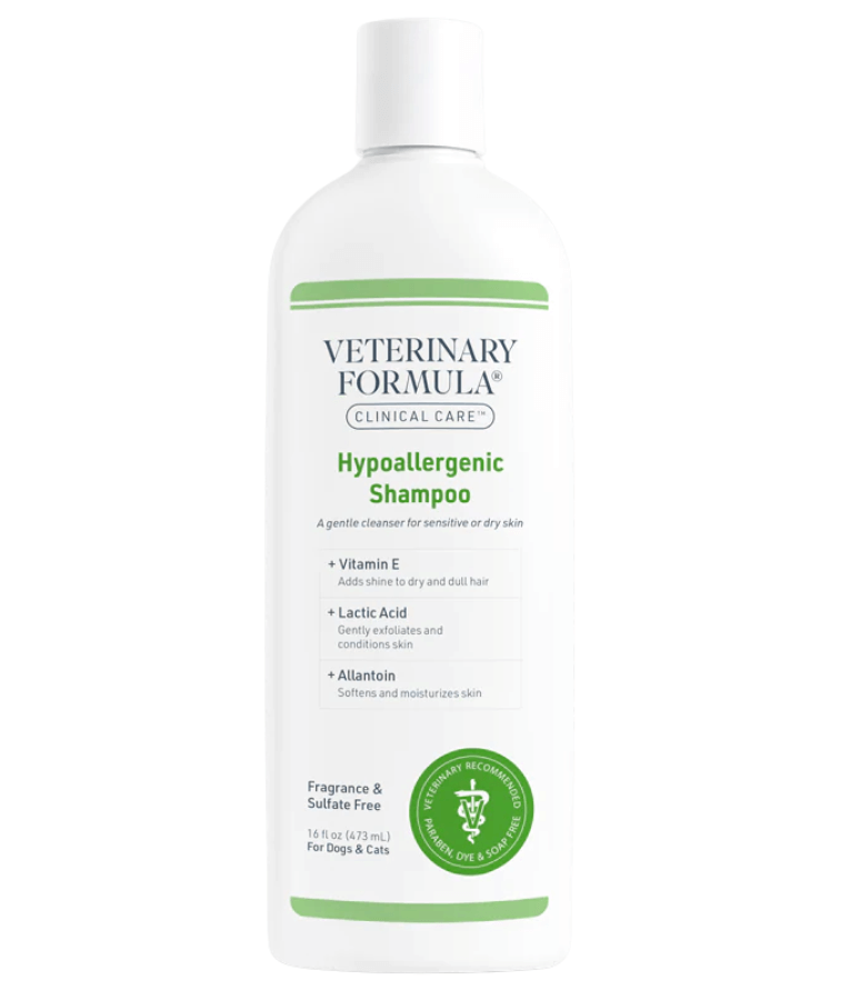 Synergy Labs - Veterinary Formula, Clinical Care Hypoallergenic Shampoo for Dogs and Cats, Fragrance-Free for Allergies - 473ml