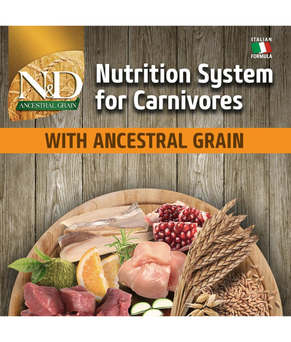 Farmina - N&D Ancestral Grain, Chicken and Pomegranate Adult Dry Dog Food For Medium & Maxi Breeds 12kg