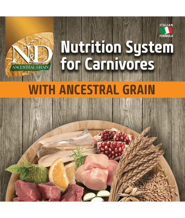 Farmina - N&D Ancestral Grain, Dry Dog Food – Chicken, Spelt, Oats & Pomegranate, Adult Medium & Maxi – 12kg + Free 3kg