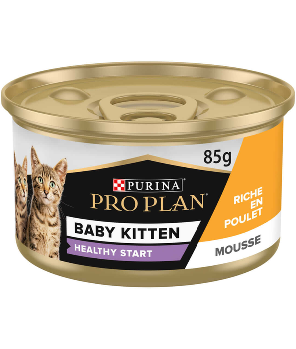 Purina - Pro Plan, Baby Kitten Wet Cat Food, Healthy Start Mousse, Rich in Chicken - 85g
