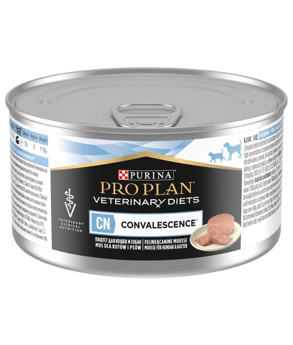 Purina - Pro Plan Veterinary Diets, CN Convalescence Wet Food for Cats & Dogs, High-Energy Recovery Mousse - 195g