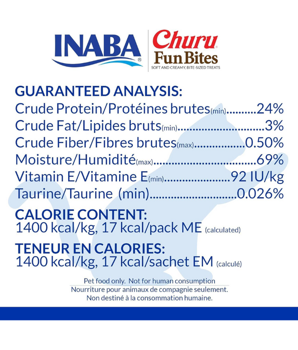 Inaba - Churu Fun Bites Chicken Recipe Wraps Tuna With Scallop Recipe 3 Packs 60g