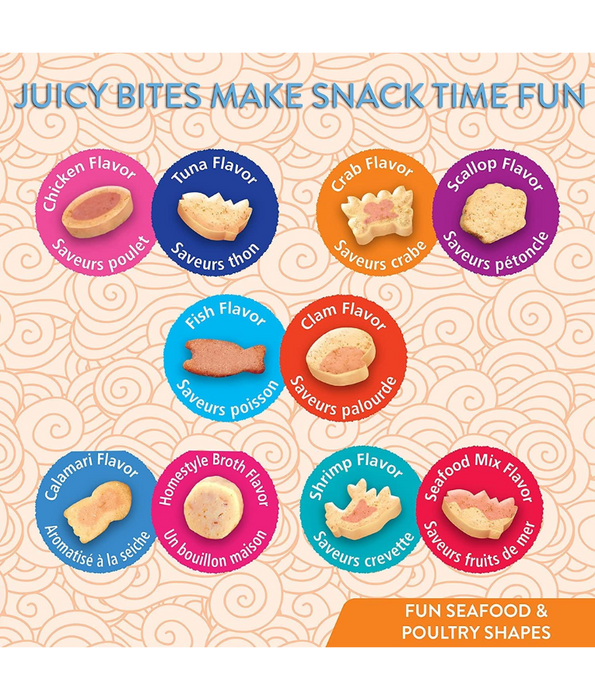 Inaba - Juicy Bites Fish & Clam Flavor 34g 3 packs