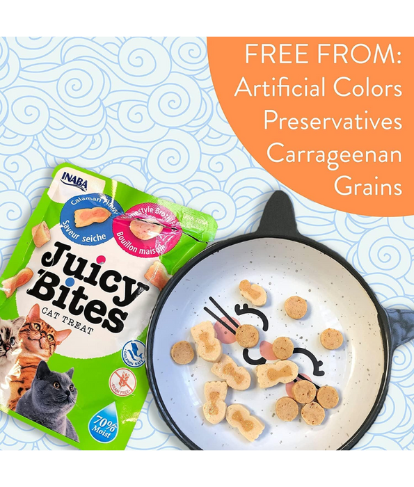 Inaba - Juicy Bites Fish & Clam Flavor 34g 3 packs