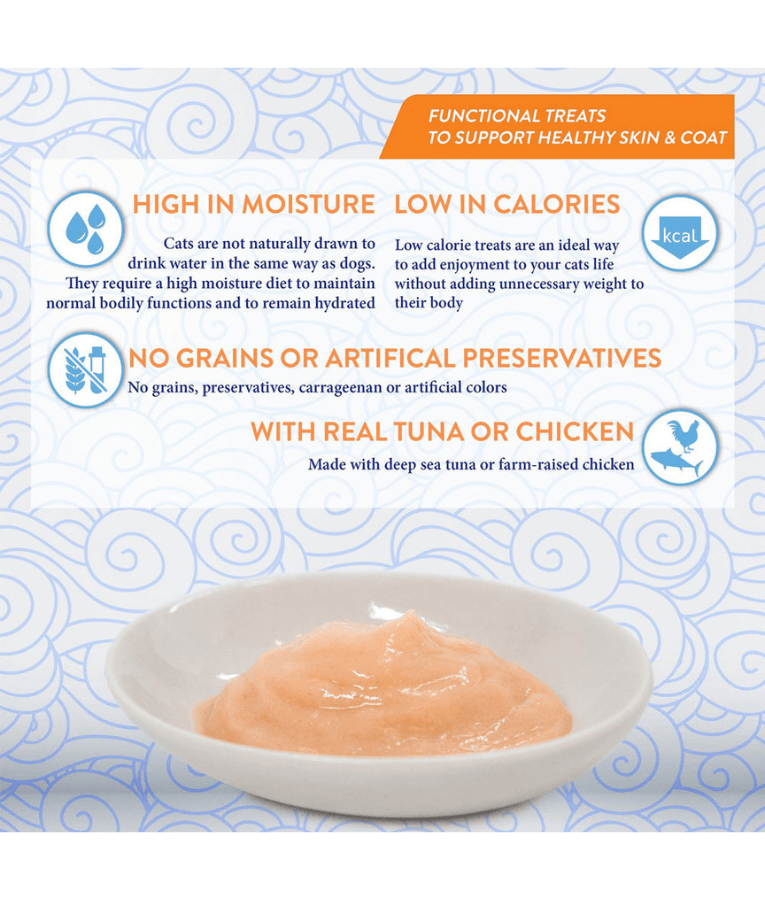 Inaba - Churu Chicken With Scallop Recipe Skin & Coat 4 Tubes 56g