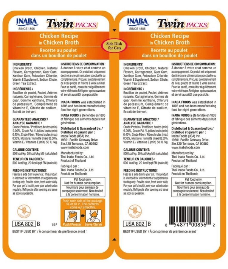 Inaba - Twin Pack - Chicken Recipe in Chicken Broth 80g