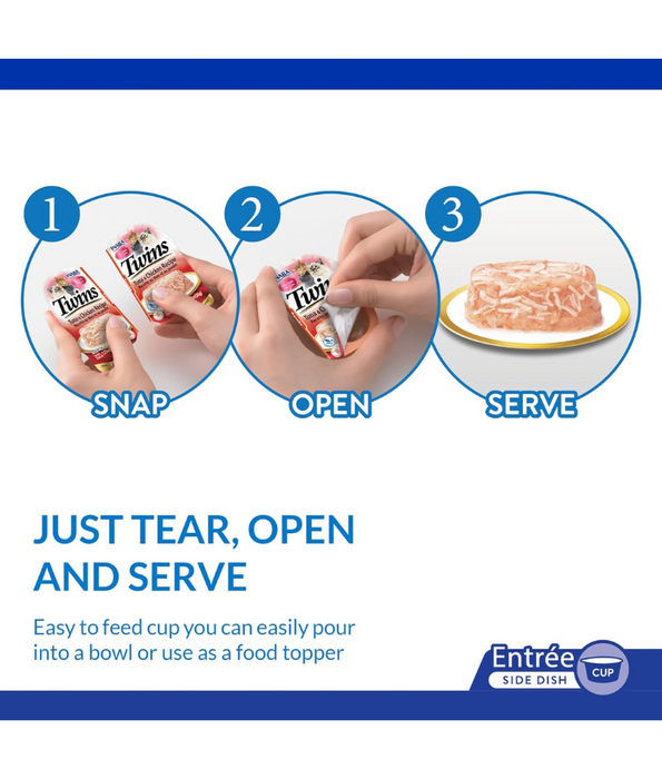 Inaba - Twins - Tuna & Chicken Recipe 2 Packs 70g
