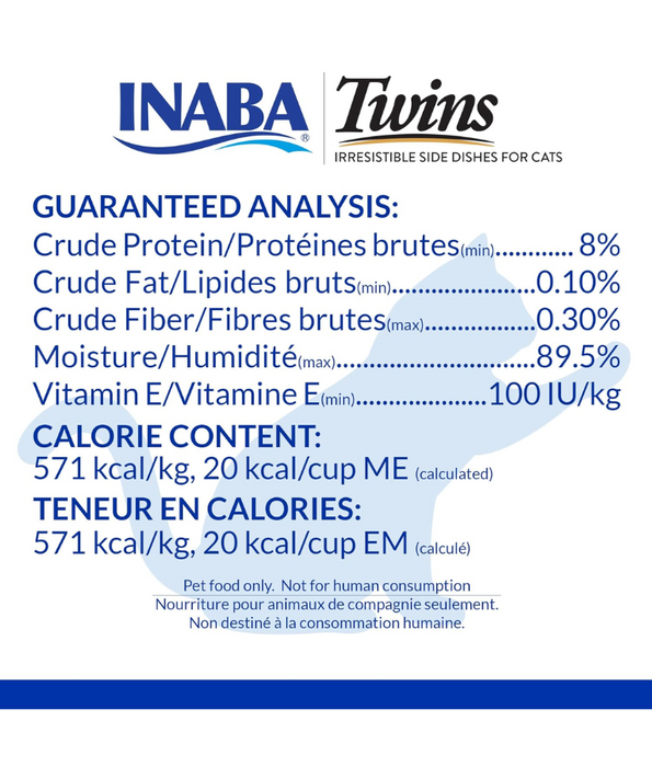 Inaba - Twins - Tuna & Chicken Recipe 2 Packs 70g