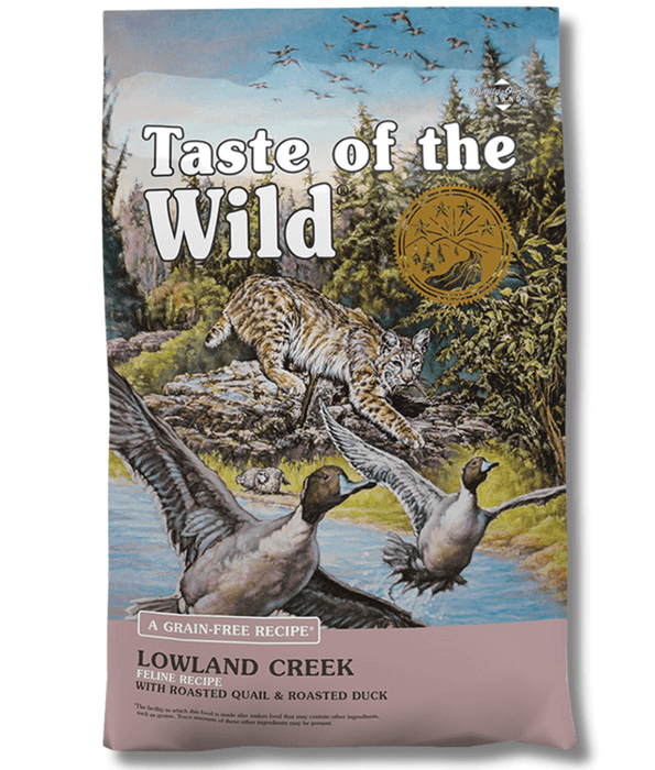 Taste of The Wild Taste Of The Wild Lowland Creek Feline Recipe with Roasted Quail & Roasted Duck 2 kg