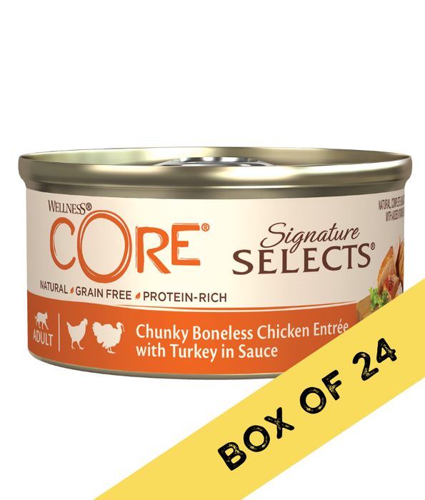 Wellness CORE - Signature Selects, Chicken & Turkey, High-Protein, Grain-Free, Adult Wet Cat Food - 79g