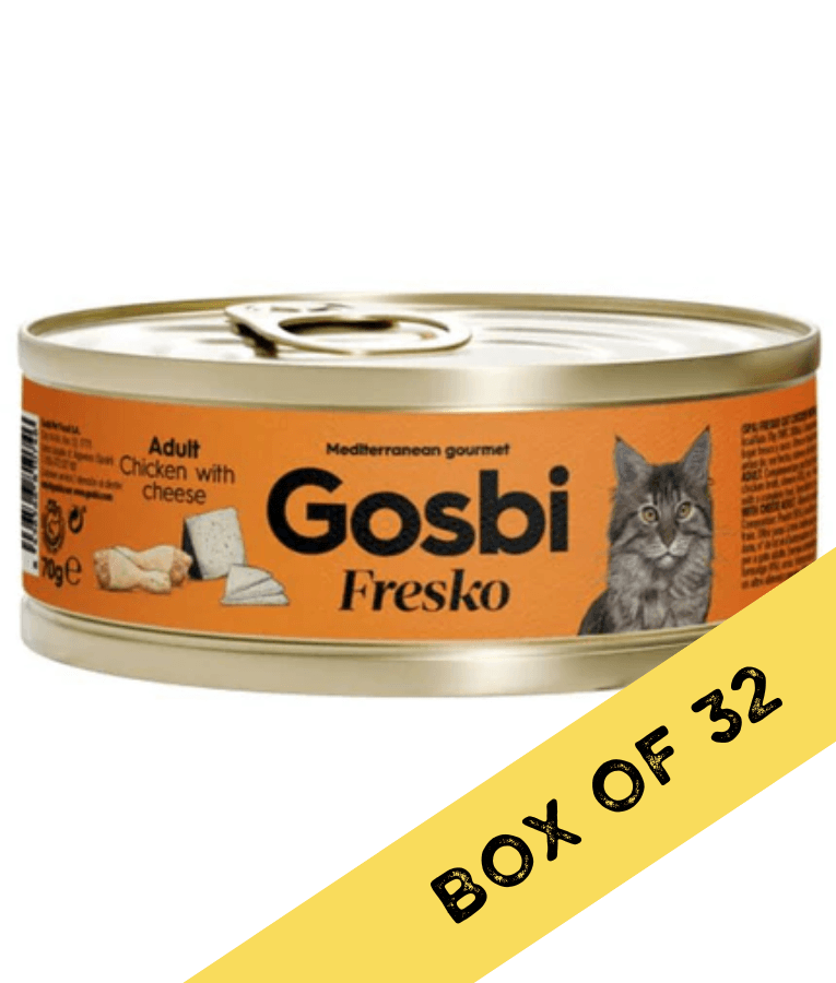 Gosbi - Fresko, Chicken with Cheese, Complementary Adult Wet Cat Food – 70g