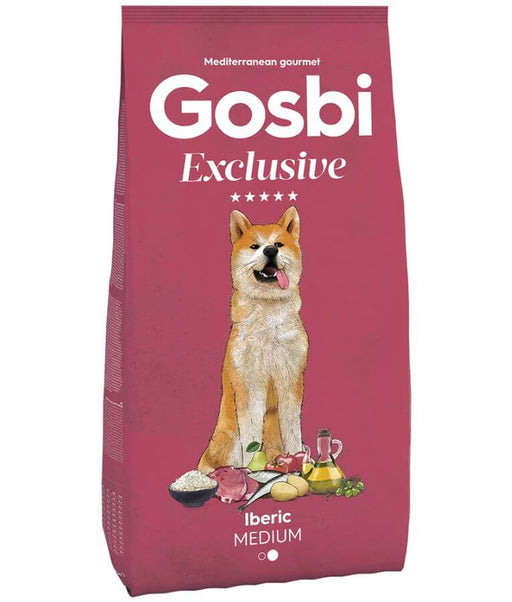 Gosbi - Exclusive, Iberic Pork, Adult Dry Dog Food For Medium Breeds - 3kg, 12kg
