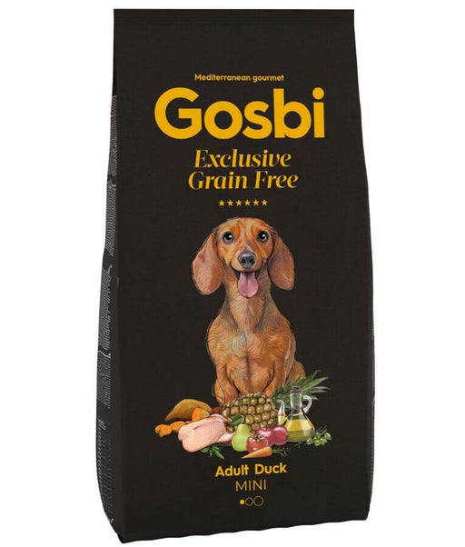 Gosbi - Exclusive Grain Free, Hypoallergenic Duck Adult Dry Dog Food For Small and Mini Breeds 3kg