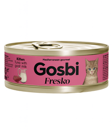 Gosbi - Fresko, Tuna with Goat Milk Complementary Kitten Wet Cat Food – 70g