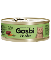 Gosbi - Fresko, Tuna with Carrot, Sterilized Complementary Adult Wet Cat Food – 70g