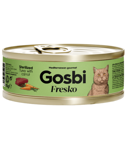 Gosbi - Fresko, Tuna with Carrot, Sterilized Complementary Adult Wet Cat Food – 70g