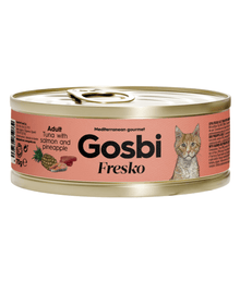 Gosbi - Fresko, Tuna with Salmon and Pineapple, Complementary Adult Wet Cat Food – 70g