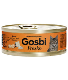 Gosbi - Fresko, Chicken with Cheese, Complementary Adult Wet Cat Food – 70g