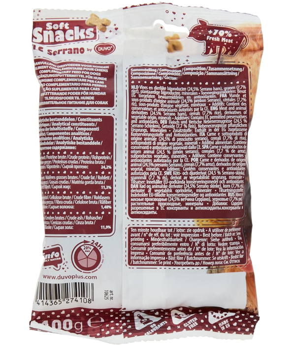 Duvo - TLC Soft Snack Serrano 100g