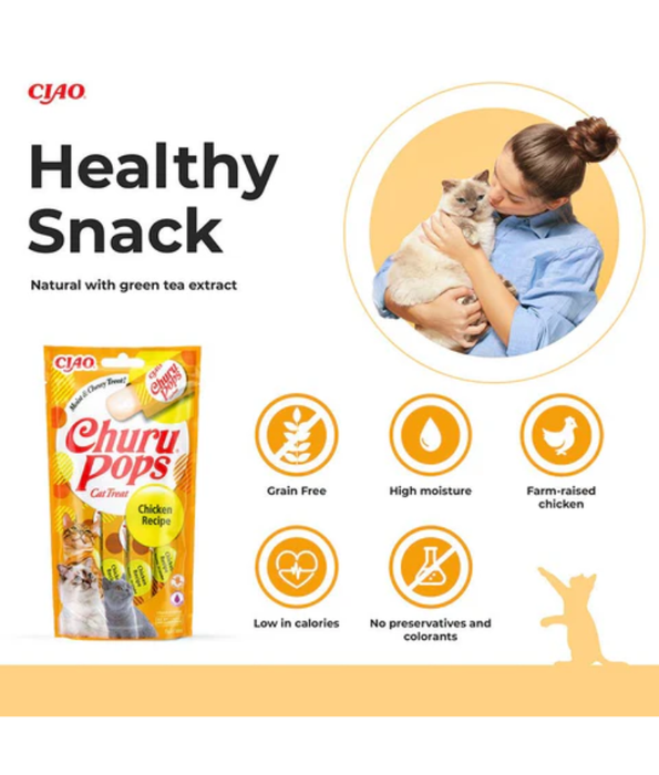 Inaba - Churu Pops Chicken 4 Tubes 60g