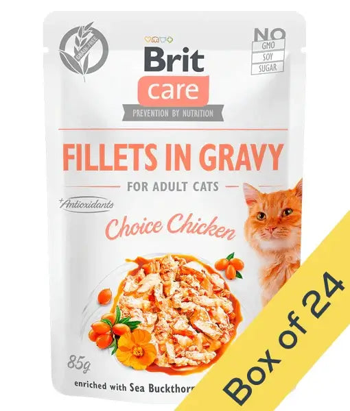 Brit Care - Choice Chicken Fillets in Gravy, Urinary Support, Adult Wet Cat Food - 85g