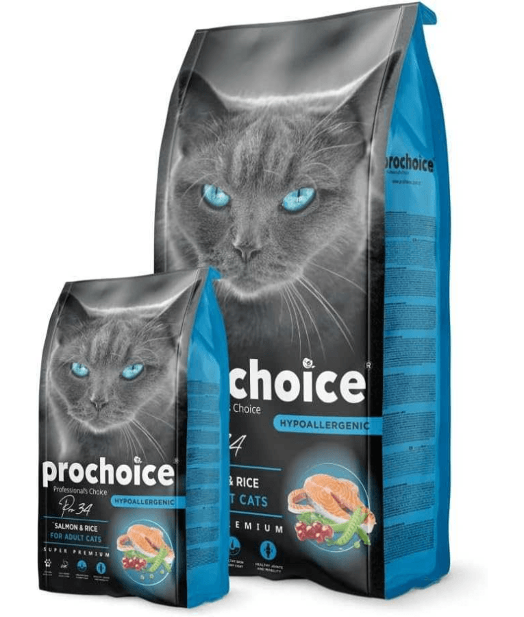 Prochoice - Pro 34 Salmon & Rice For Adult Cats 2kg-15kg