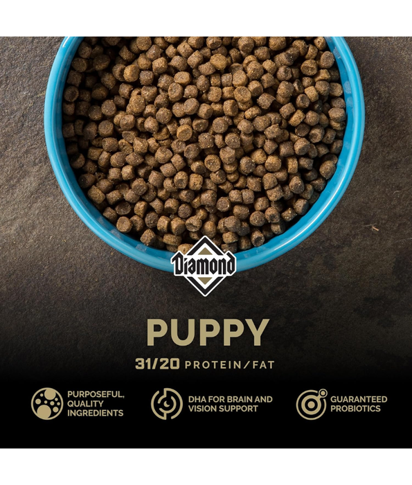 Diamond - Premium Puppy Dry Dog Food, With Chicken - 3.62kg, 18kg