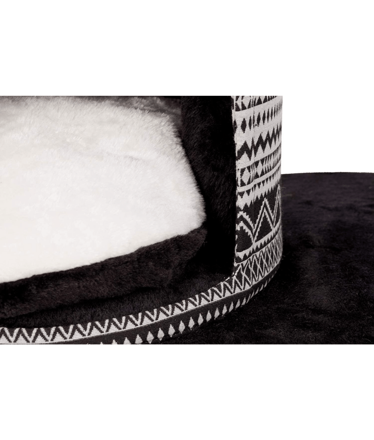 Trixie Giada Cat Tree Scratching Post Black & white 65Lx38Wx112H cm
