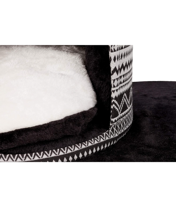 Trixie Giada Cat Tree Scratching Post Black & white 65Lx38Wx112H cm