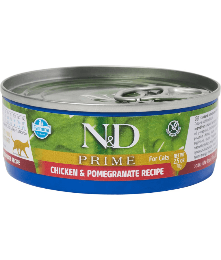 Farmina - N&D Prime, Chicken and Pomegranate Grain Free Adult Wet Cat Food In Broth 70g