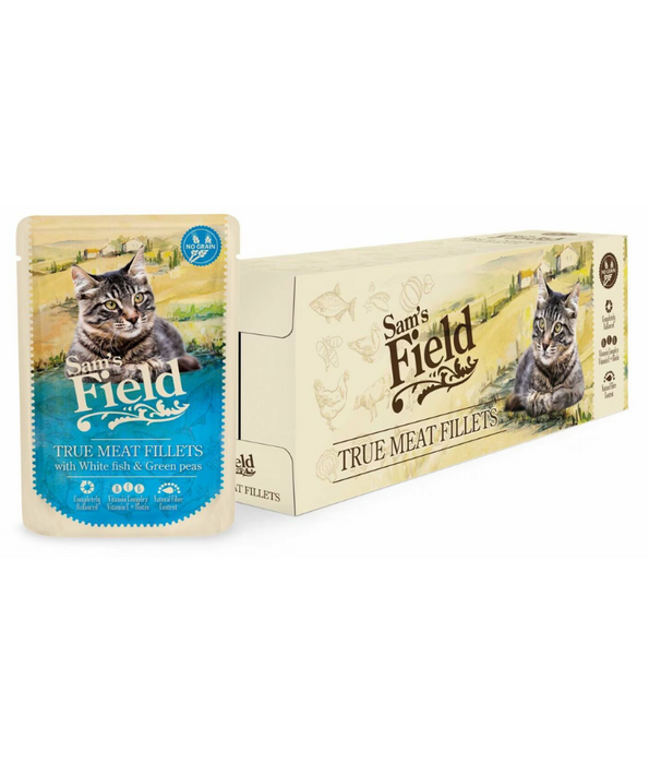 Sam's Field - White Fish & Green Peas 85g