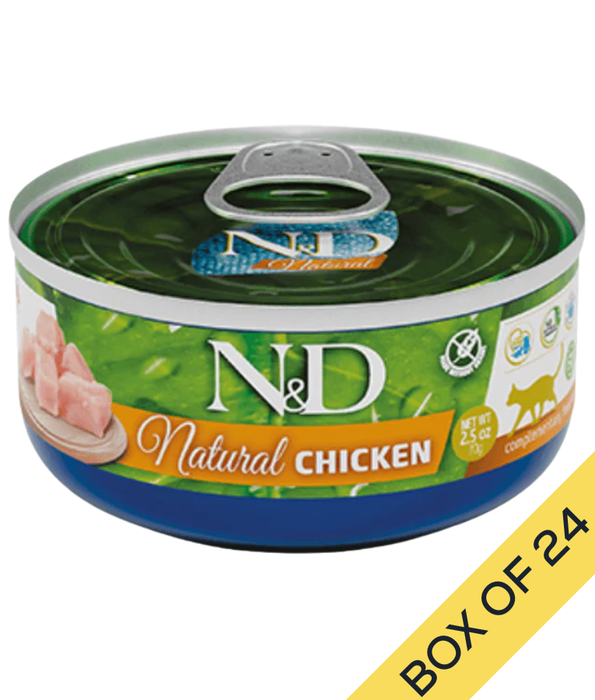 Farmina - N&D Natural, Chicken Grain Free Adult Wet Cat Food In Broth 70g