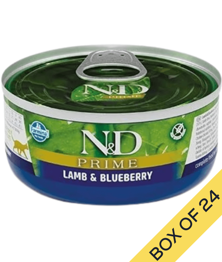 Farmina - N&D Prime, Lamb and Blueberries Grain Free Adult Wet Cat Food In Jelly 70g