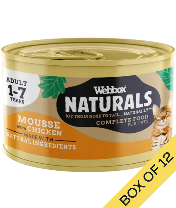 Webbox Naturals Mousse With Chicken Wet Cat Food 85g