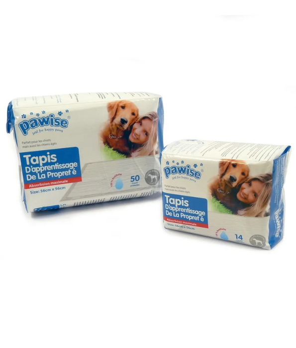 Pawise Quilted Training Pads – Leak-Proof House Training Pads for Puppies & Older Dogs (14-100 pack, Multiple Sizes)