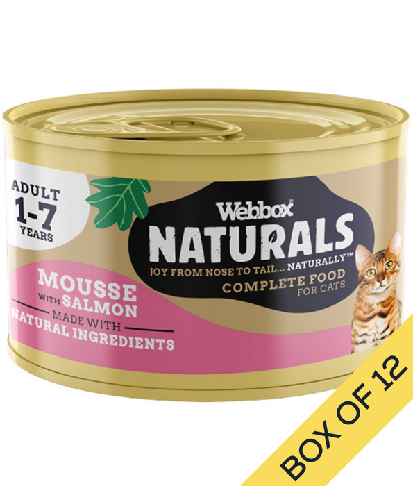 Webbox Naturals Mousse With MSC Salmon Wet Cat Food 85g