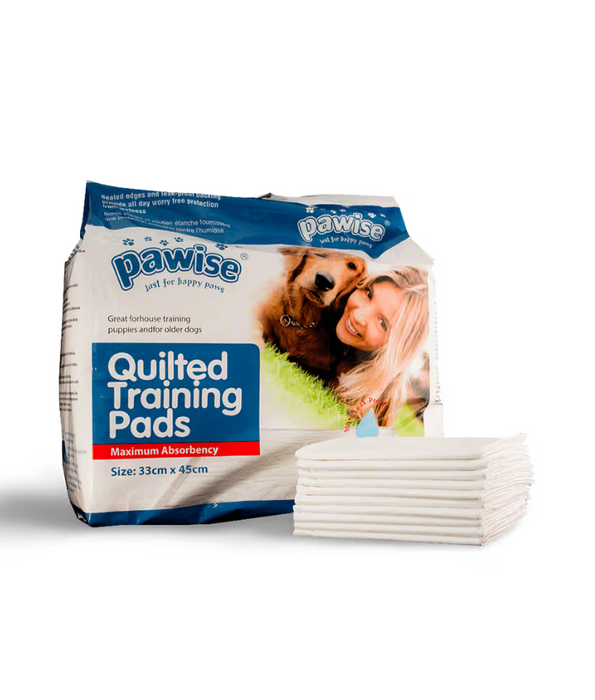 Pawise Quilted Training Pads – Leak-Proof House Training Pads for Puppies & Older Dogs (14-100 pack, Multiple Sizes)