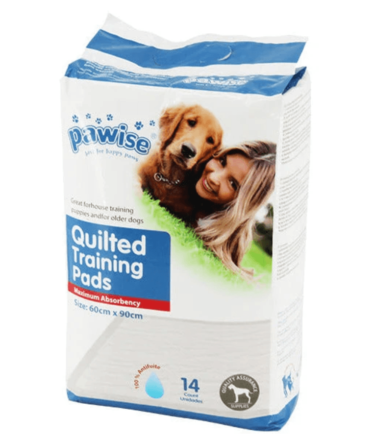 Pawise Quilted Training Pads – Leak-Proof House Training Pads for Puppies & Older Dogs (14-100 pack, Multiple Sizes)