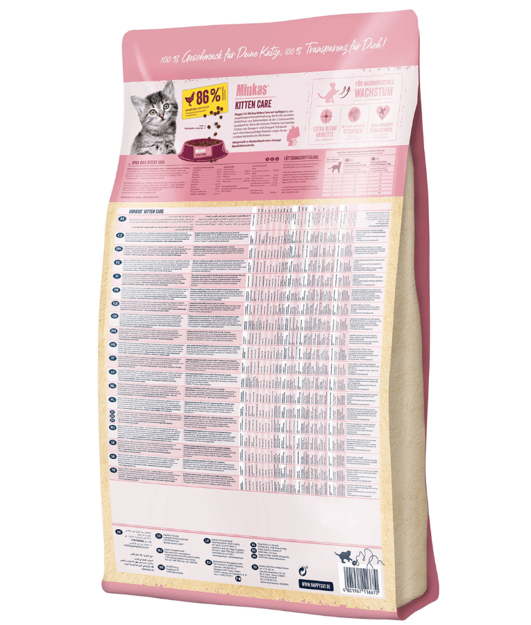 Happy Cat - Minkas Kitten Care Poultry 1.5 Kg - 10 KG