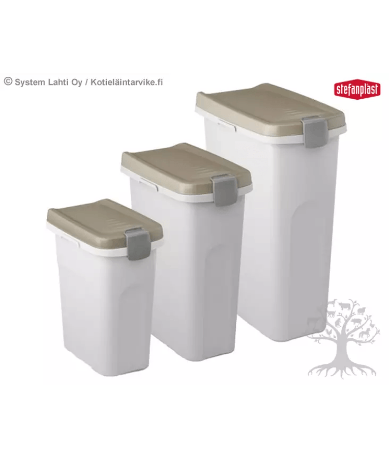Stefanplast – Airtight Pet Food Container with Rubber Seal – 2.5kg / 10kg / 15kg