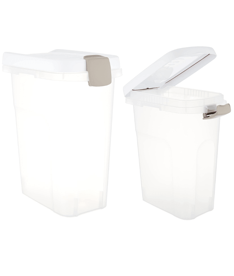 Stefanplast – Airtight Transparent Pet Food Container with Rubber Seal – 2.5kg / 10kg / 15kg