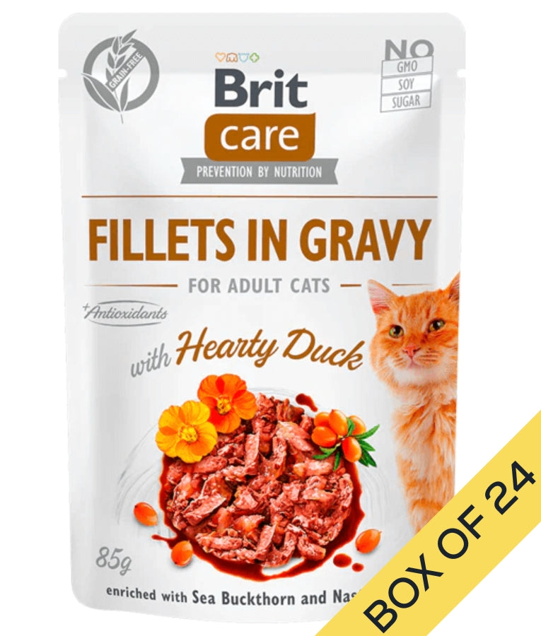Brit Care - Hearty Duck Fillets in Gravy, Urinary Support, Adult Wet Cat Food - 85g