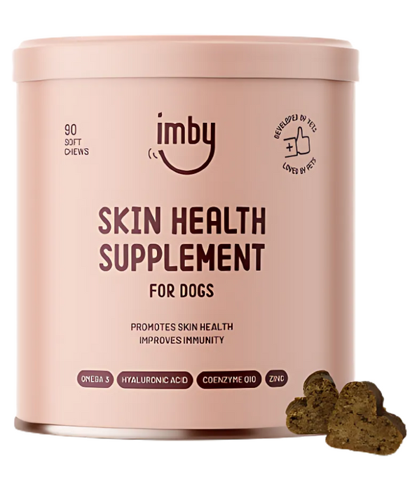 Imby – Skin Health Supplement, Reduces Shedding, Itching & Dry Skin – 90 Soft Chews