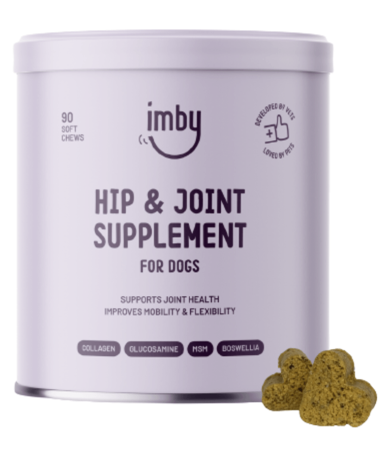 Imby - Hip & Joint Supplement, Glucosamine, Collagen, Supports Mobility & Joint Health - 90 Soft Chews