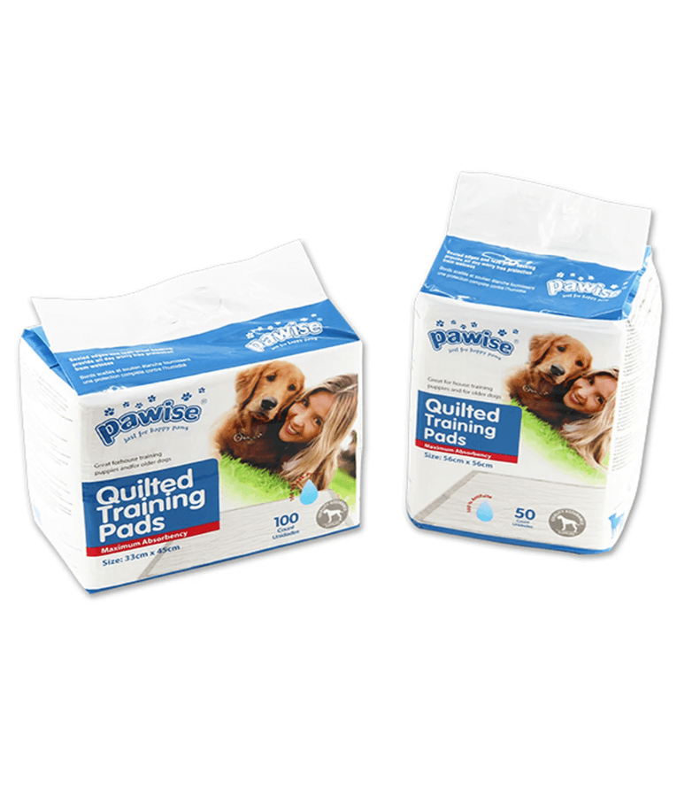 Pawise Quilted Training Pads – Leak-Proof House Training Pads for Puppies & Older Dogs (14-100 pack, Multiple Sizes)